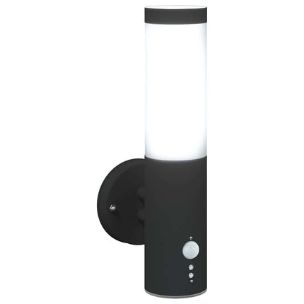 Utomhus vägglampa Svart 15 x 7,5 x 33 cm