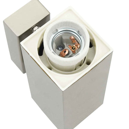 Utomhus vägglampa 2 pcs Silver 10.5 x 6 x 33 cm