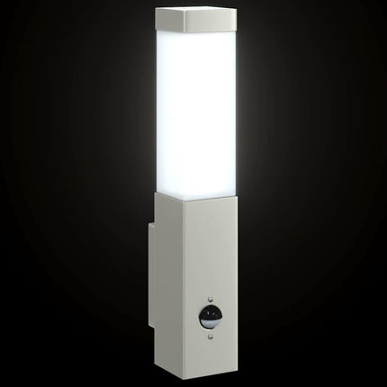 Utomhus vägglampa Silver 10.5 x 6 x 33 cm