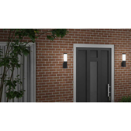 Utomhus vägglampa Svart 10.5 x 6 x 33 cm