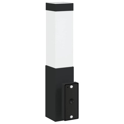 Utomhus vägglampa 2 pcs Svart 10.5 x 6 x 33 cm