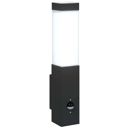 Utomhus vägglampa 2 pcs Svart 10.5 x 6 x 33 cm