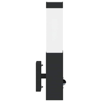 Utomhus vägglampa 2 pcs Svart 10.5 x 6 x 33 cm