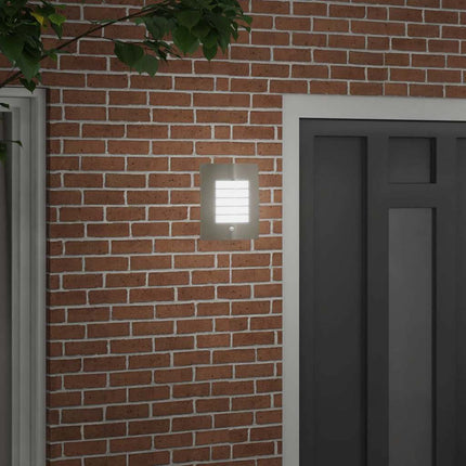 Utomhus vägglampa Silver 23,5 x 9 x 26 cm