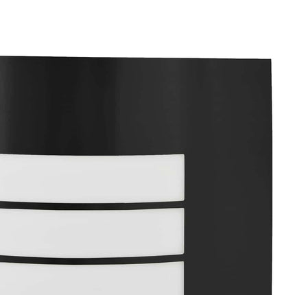 Utomhus vägglampa 2 pcs Svart 23,5 x 9 x 26 cm