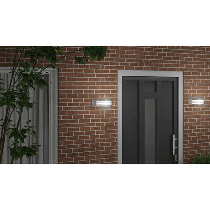Utomhus vägglampa Silver 32 x 10 x 10 cm
