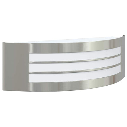 Utomhus vägglampa 2 st Silver 32 x 10 x 10 cm