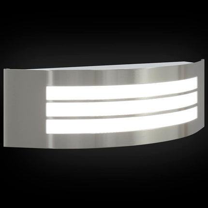 Utomhus vägglampa 2 pcs Silver 32 x 10 x 10 cm