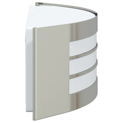 Utomhus vägglampa 2 st Silver 32 x 10 x 10 cm