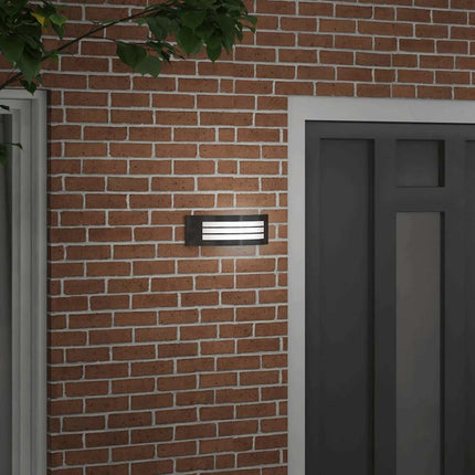 Utomhus vägglampa Svart 32 x 10 x 10 cm