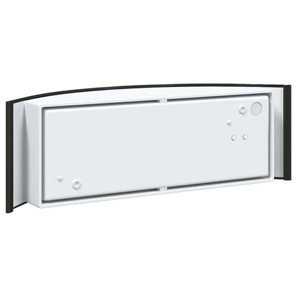 Utomhus vägglampa 2 pcs Svart 32 x 10 x 10 cm