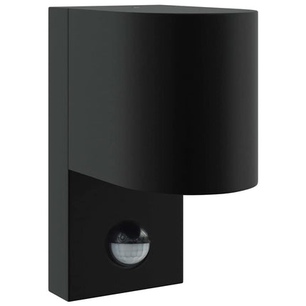 Utomhus vägglampa 2 pcs Svart 12 x 7 x 15 cm Rostfritt stål