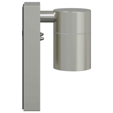 Utomhus vägglampa 2 st Silver 6,5 x 10,5 x 16 cm