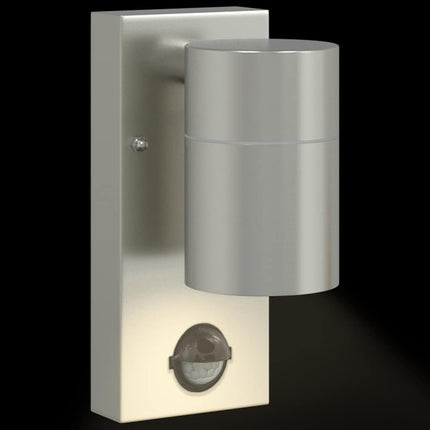 Utomhus vägglampa 2 pcs Silver 6,5 x 10,5 x 16 cm