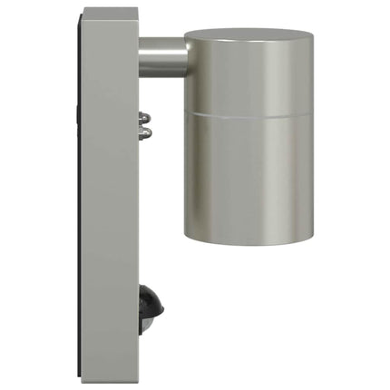 Utomhus vägglampa 2 pcs Silver 6,5 x 10,5 x 16 cm