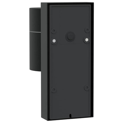 Utomhus vägglampa 2 pcs Svart 6,5 x 10,5 x 16 cm