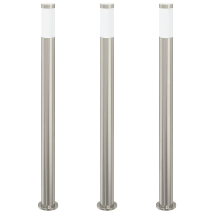Pollare 3 st 110 cm rostfritt stål IP44