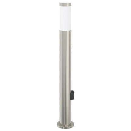Pollare med sensor och uttag 80 cm rostfritt stål IP44