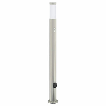 Pollare med sensor och uttag 110 cm rostfritt stål IP44