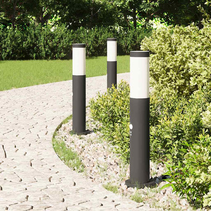 Pollare med sensor 3 st 50 cm rostfritt stål IP44