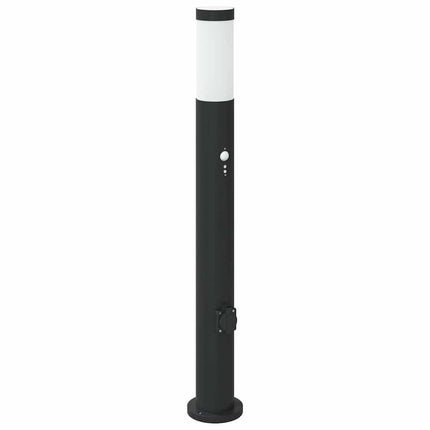 Pollare med sensor och uttag 80 cm rostfritt stål IP44