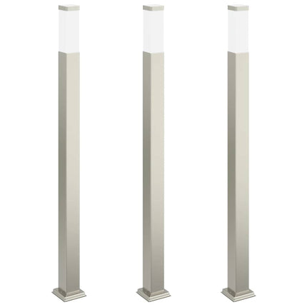 Pollare 3 st 110 cm rostfritt stål IP44