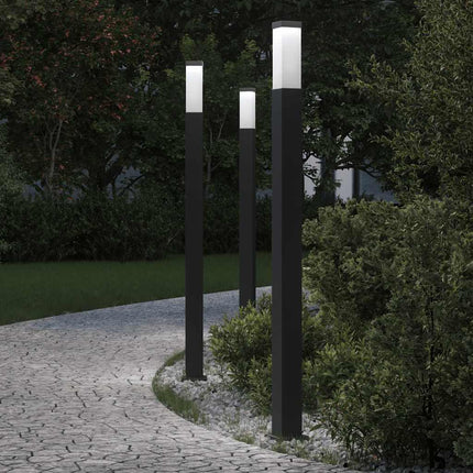 Pollare 3 st 110 cm svarta IP44