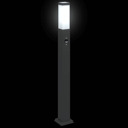 Pollare med sensor 80 cm svart IP44