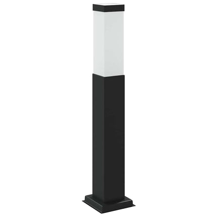 Pollare med uttag 50 cm svart IP44
