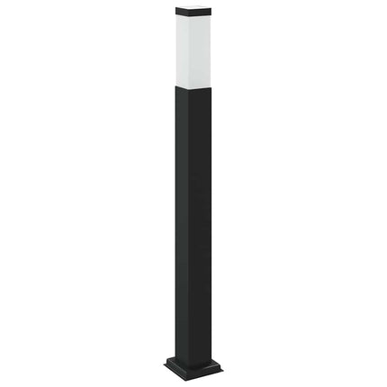 Pollare med uttag 80 cm svart IP44