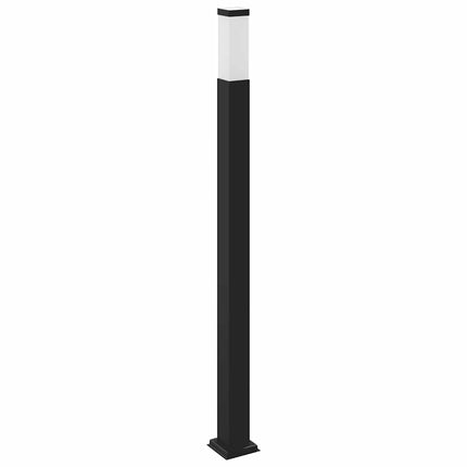 Pollare med uttag 110 cm svart IP44
