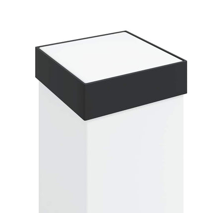 Pollare med sensor och uttag 3 st 80 cm svart IP44