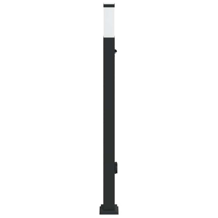 Pollare med sensor och uttag 110 cm svart IP44