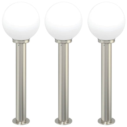 Pollare 3 st 80 cm rostfritt stål IP44