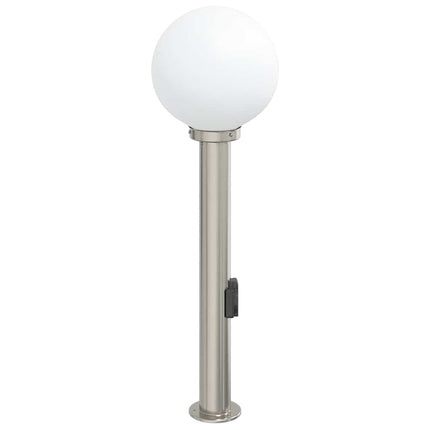 Pollare med uttag 80 cm rostfritt stål IP44