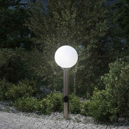 Pollare med uttag 80 cm rostfritt stål IP44