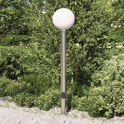 Pollare med uttag 120 cm rostfritt stål IP44