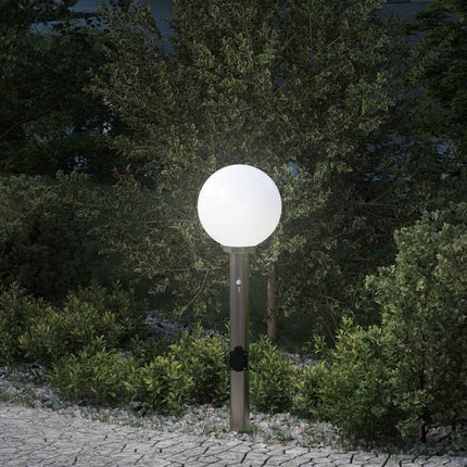 Pollare med sensor och uttag 80 cm rostfritt stål IP44