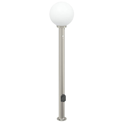 Pollare med sensor och uttag 120 cm rostfritt stål IP44