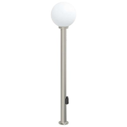 Pollare med sensor och uttag 120 cm rostfritt stål IP44