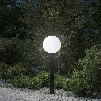 Pollare med uttag 80 cm svart IP44
