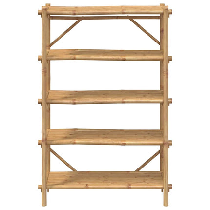 Bokhylla 5 hyllplan 100x40x150 cm bambu