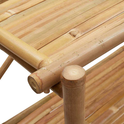 Bokhylla 5 hyllplan 100x40x150 cm bambu