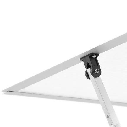 Växthus med ram silver 224x169x202 cm aluminium