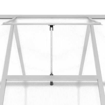 Växthus med ram silver 224x169x202 cm aluminium