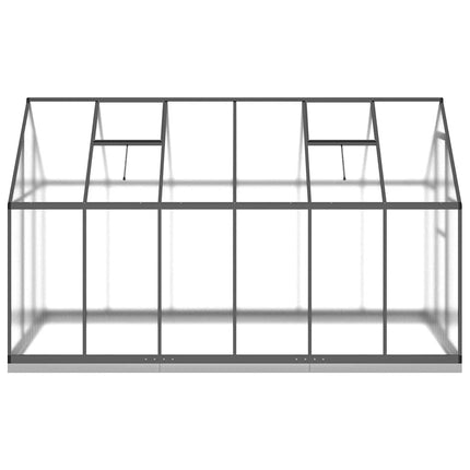 Växthus med ram antracit 334x169x202 cm aluminium