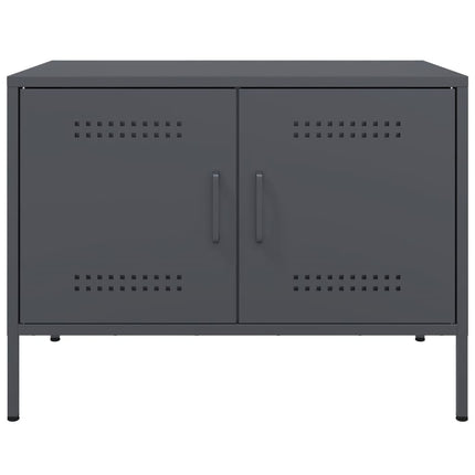 Tv-bänk antracit 68x39x50,5 cm stål