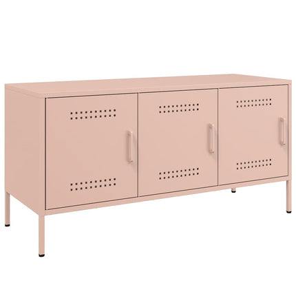 TV-skåp rosa 100,5x39x50,5 cm stål