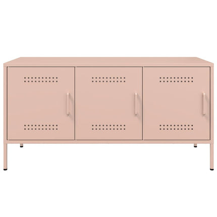 TV-skåp rosa 100,5x39x50,5 cm stål