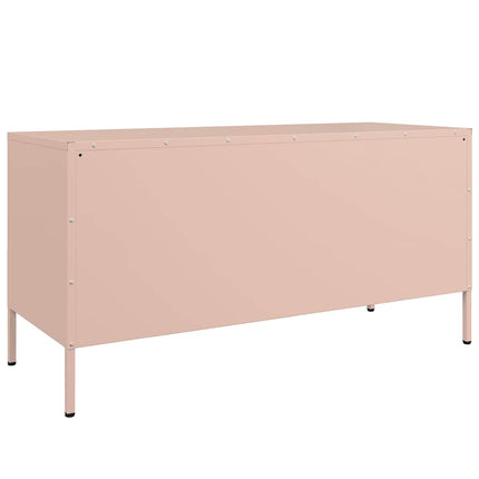 TV-skåp rosa 100,5x39x50,5 cm stål